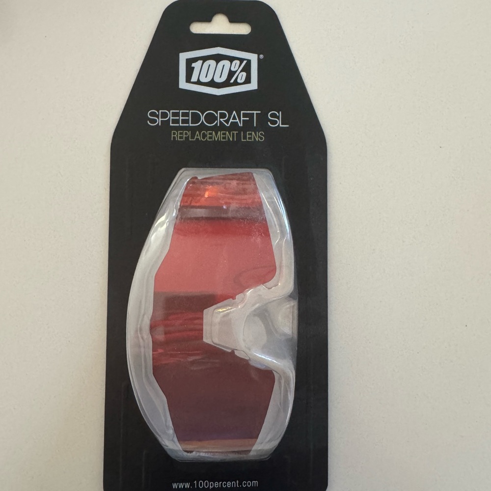 100% Speedcraft SL Replacement Lens - Red